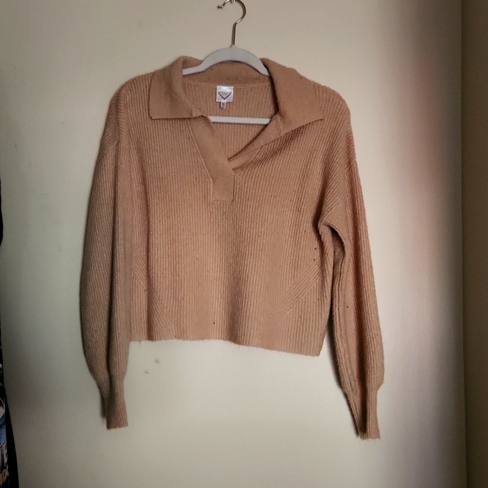 M Tan Wool Sweater